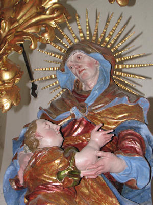 Nauders - Altfinstermünz - Mutter Anna in der Kapelle (Foto: A. Prock)