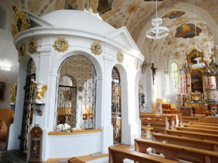 Wallfahrtskirche Kaltenbrunn - Kapelle mit Gnadenmadonna (Foto: A. Prock)